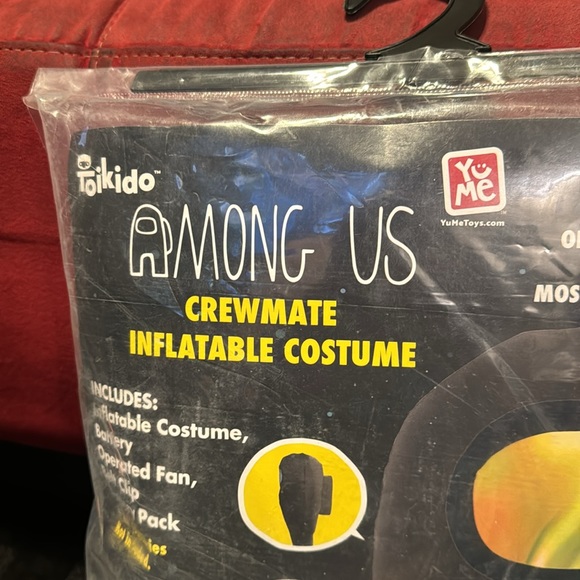 AMONG US - Black Inflatable Costume (one size fits most) Toikido/YuMeToys RARE😎 - Picture 10 of 16